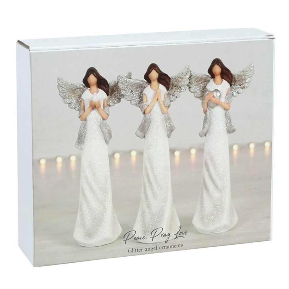 Peace Pray Love Small Angels: 3 - Ornaments By Gift Moments