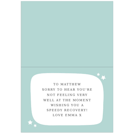 Personalise With Your Own Message Card: 4 - Greeting Cards By Gift Moments