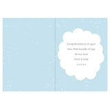 Personalised ’10 Little Fingers’ Blue Baby Card: 4 - Greeting Cards By Gift Moments