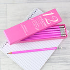 Personalised 12 Reasons Box and 12 Pink HB Pencils - Shop Pens & Pencils At Gift Moments - 3