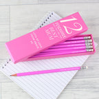 Personalised 12 Reasons Box and 12 Pink HB Pencils - Shop Pens & Pencils At Gift Moments - 2