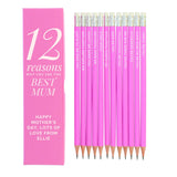 Personalised 12 Reasons Gift Box with Pencils: 5 - Pens & Pencils By Gift Moments