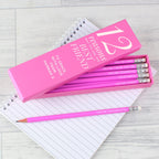 Personalised 12 Reasons Box and 12 Pink HB Pencils - Shop Pens & Pencils At Gift Moments - 4