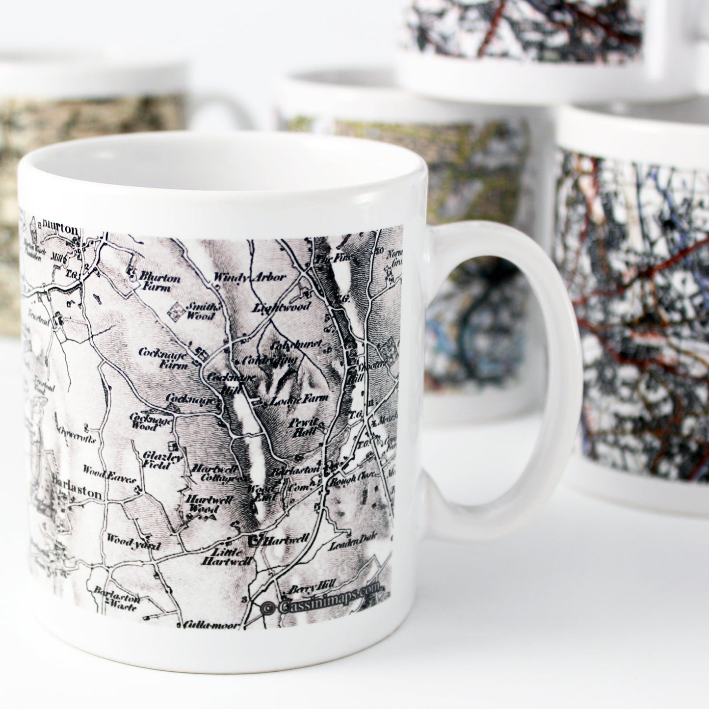 Personalised 1805 - 1874 Old Series Map Mug: 2 - Mugs By Gift Moments