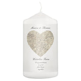 Personalised 1896 - 1904 Revised New Heart Map Pillar Candle: 2 - Candles By Gift Moments