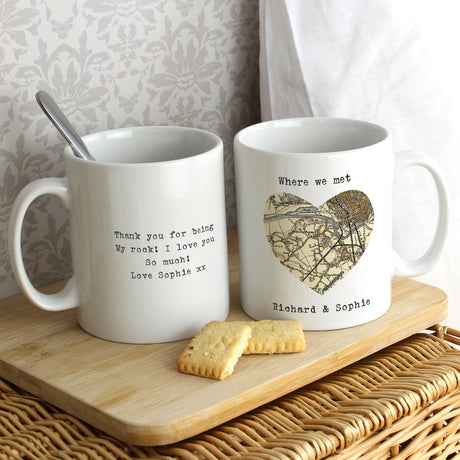 Personalised 1896 - 1904 Revised New Map Heart Mug: 9 - Mugs By Gift Moments