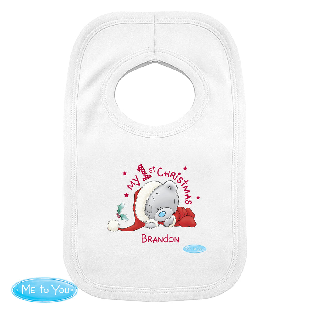 Personalised Me To You My 1st Christmas Bib - Shop Baby Clothing At Gift Moments - 2