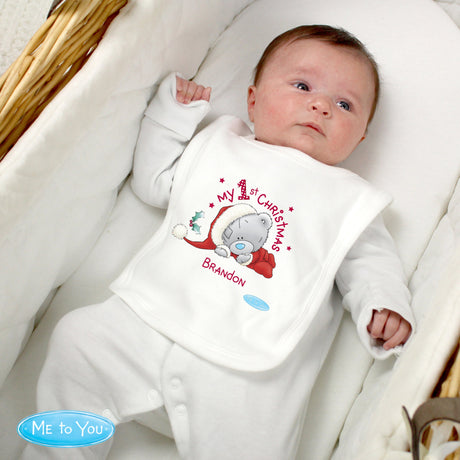 Personalised Me To You My 1st Christmas Bib: 3 - Baby Clothing
