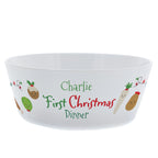 Personalised 1st Christmas Dinner Plastic Bowl - Shop Tableware At Gift Moments - 4
