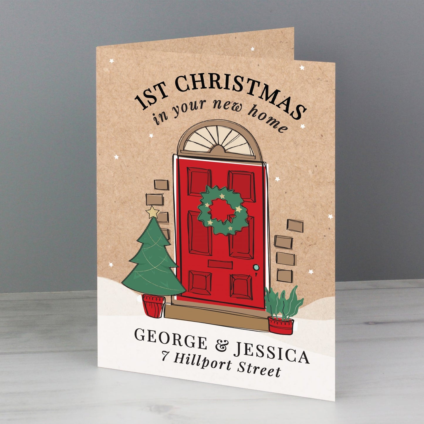 Personalised 1st Christmas In Your New Home Card: 2 - Greeting Cards By Gift Moments