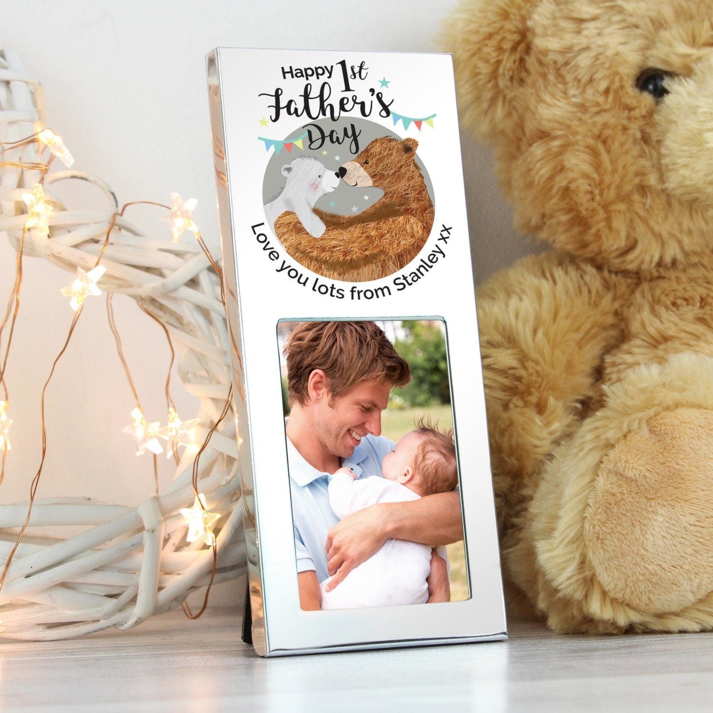 Personalised 1st Fathers Day Daddy Bear 2x3 Photo Frame: 2 - Photo Frames By Gift Moments