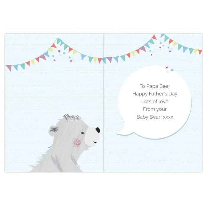 Personalised 1st Father’s Day Daddy Bear Card: 4 - Greeting Cards By Gift Moments