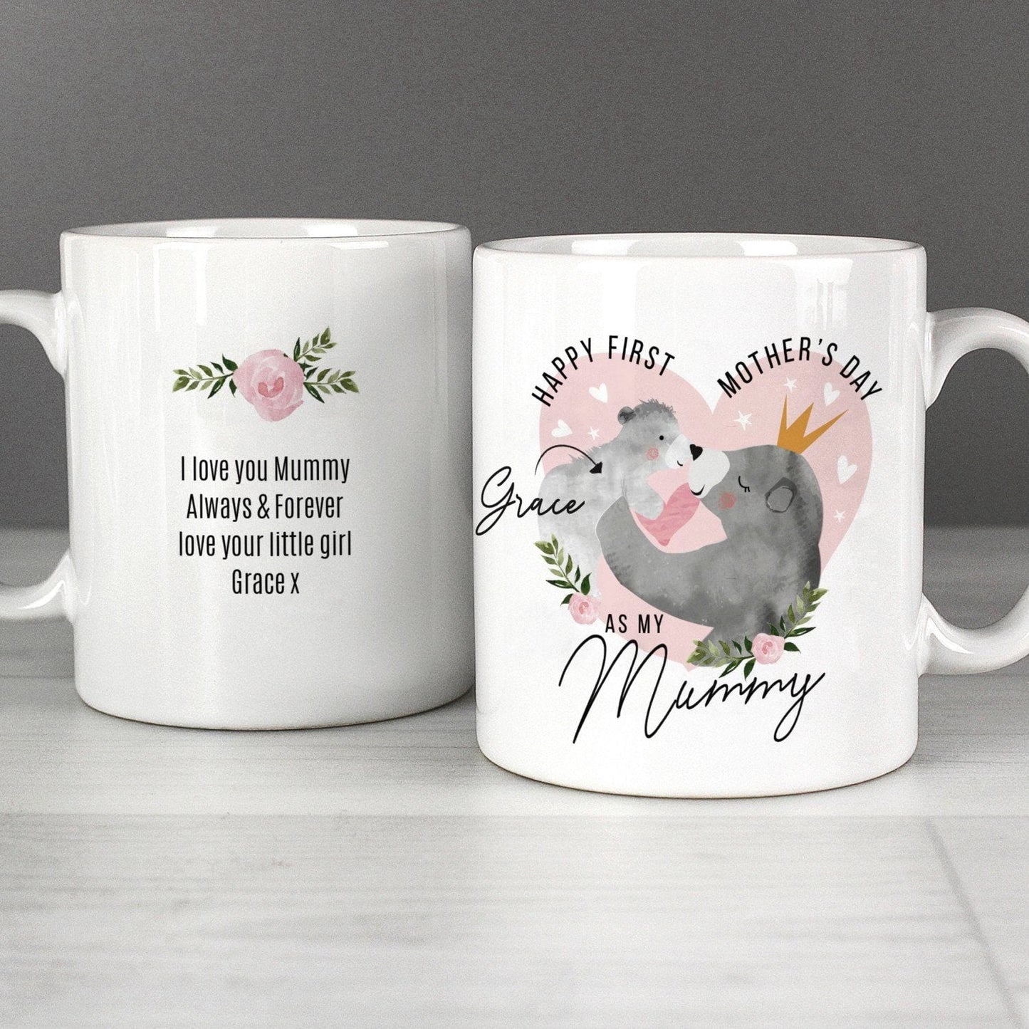 Personalised 1st Mother’s Day Mama Bear Mug: 2 - Mugs By Gift Moments