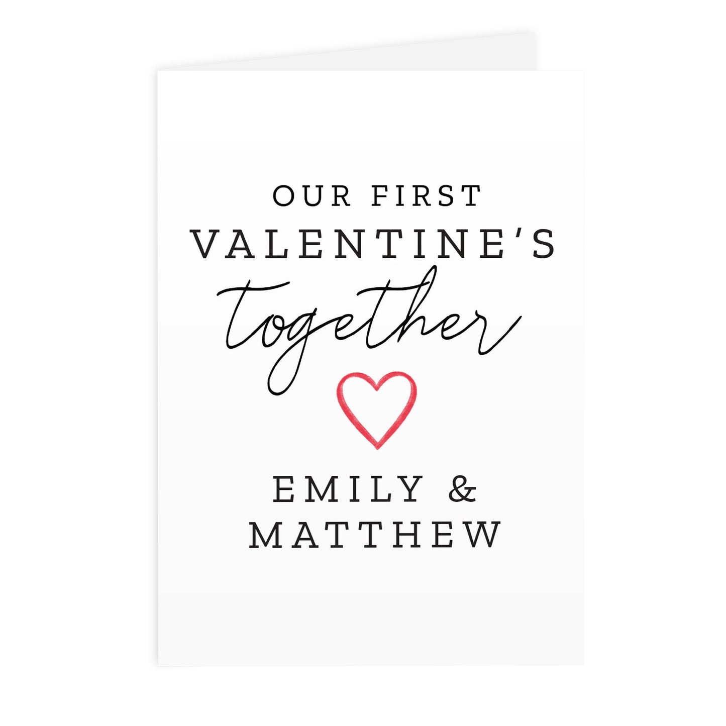 Personalised Our 1st Valentine’s Day Card: 3 - Greeting Cards By Gift Moments