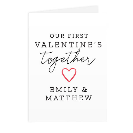 Personalised Our 1st Valentine’s Day Card: 3 - Greeting Cards By Gift Moments