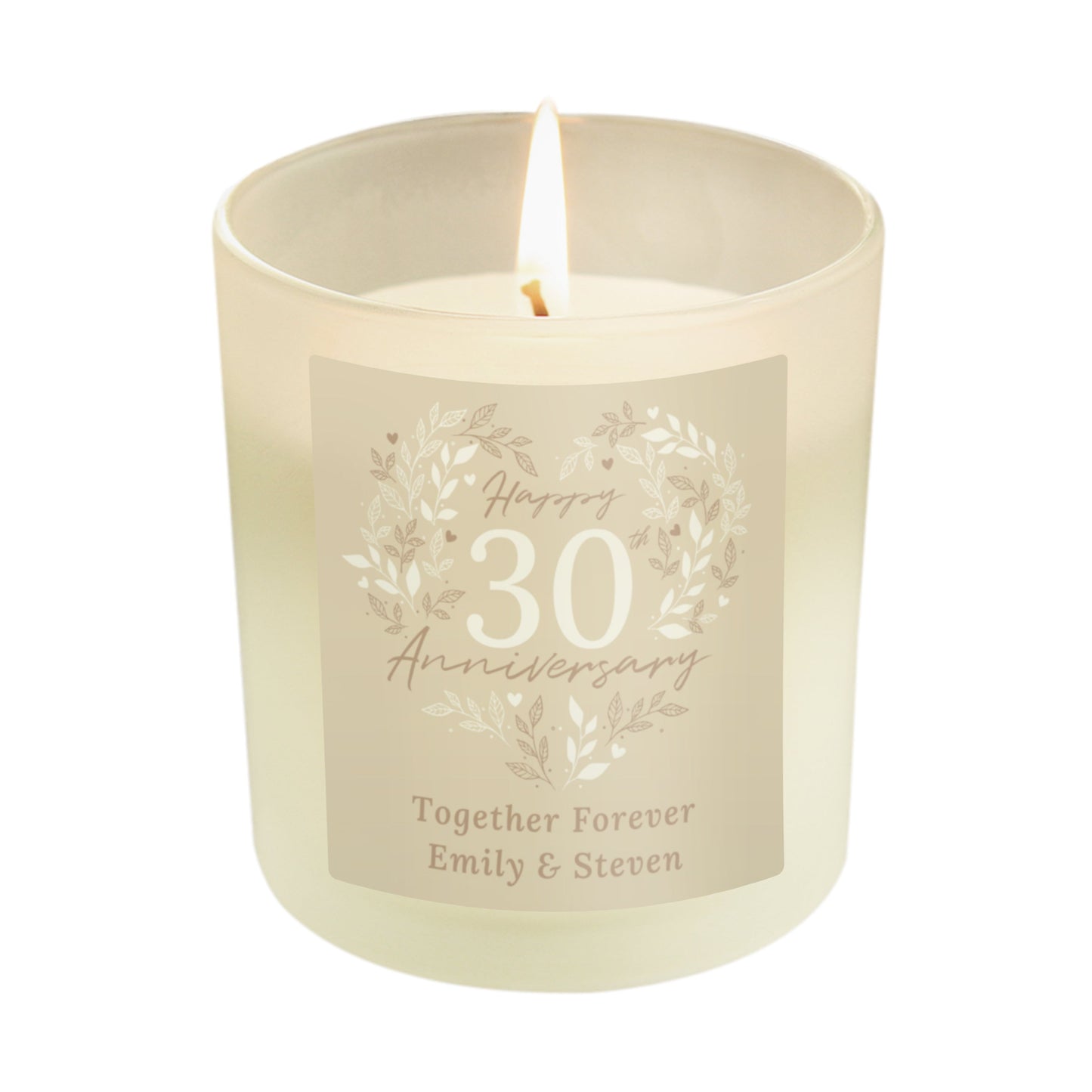 Personalised 30th Pearl Wedding Anniversary Candle Jar: 5 - Candles By Gift Moments