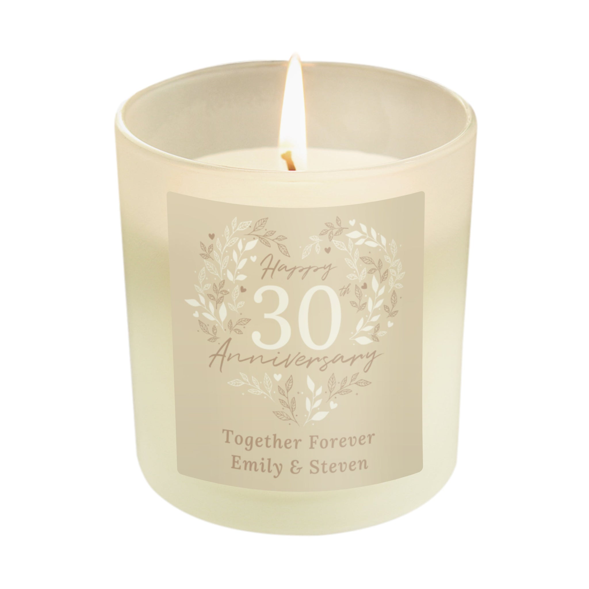 Personalised 30th Pearl Wedding Anniversary Candle Jar: 5 - Candles By Gift Moments