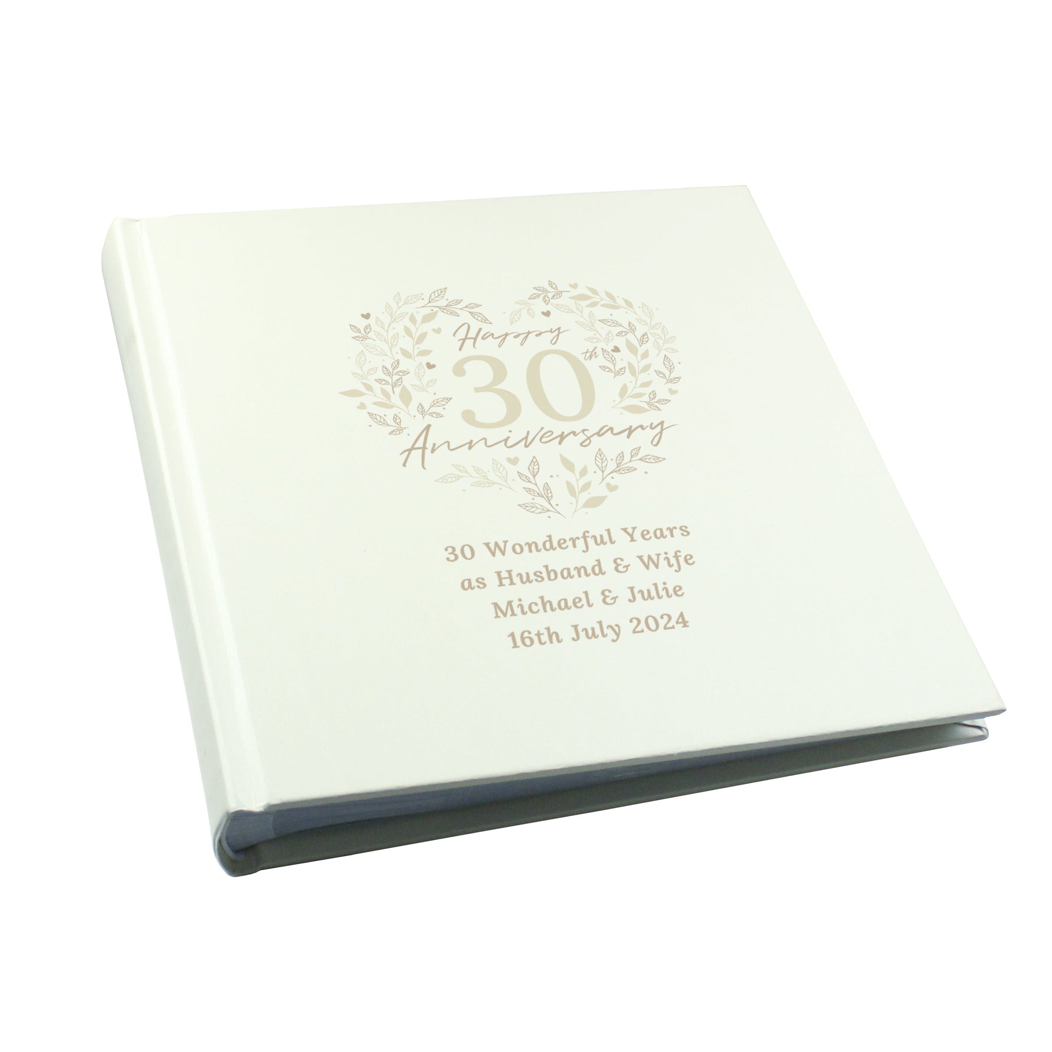 Personalised 30th Pearl Wedding Anniversary Photo Album: 5 - Photo Albums By Gift Moments