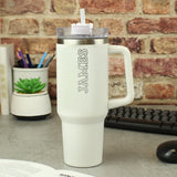 Personalised 40oz White Travel Cup: 1 - Travel Mugs By Gift Moments