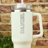 Personalised 40oz White Travel Cup: 4 - Travel Mugs By Gift Moments