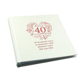 Personalised 40th Ruby Wedding Anniversary Photo Album: 5 Photo Albums By Gift Moments