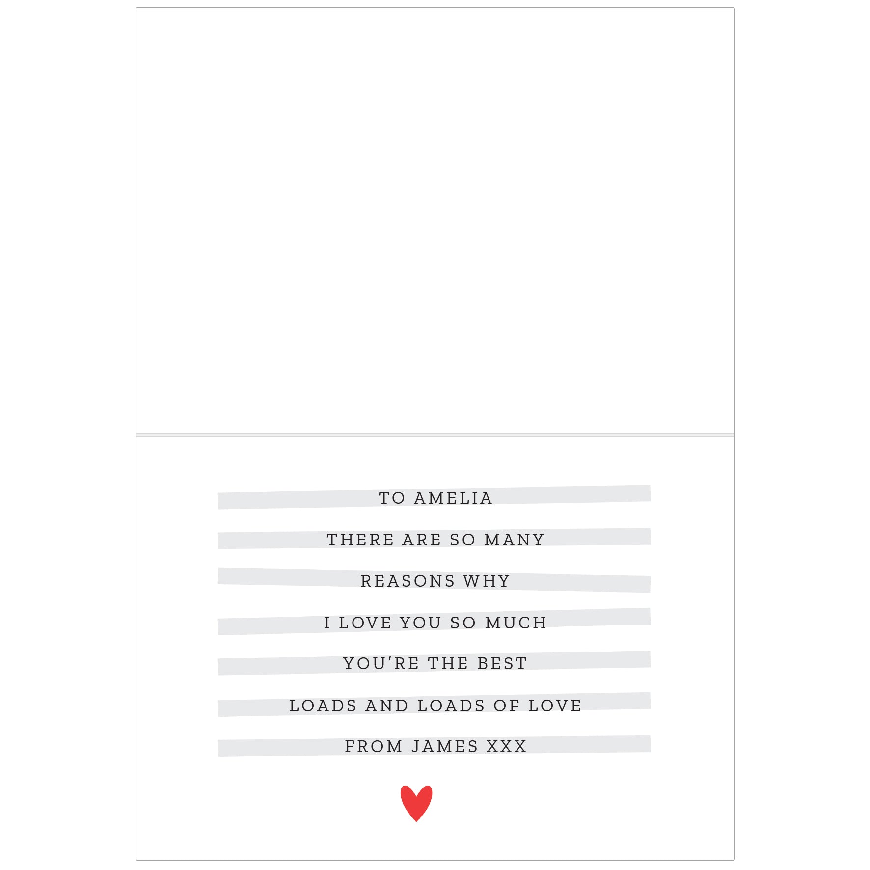 Personalised 5 Reasons Why Card: 3 - Greeting Cards By Gift Moments