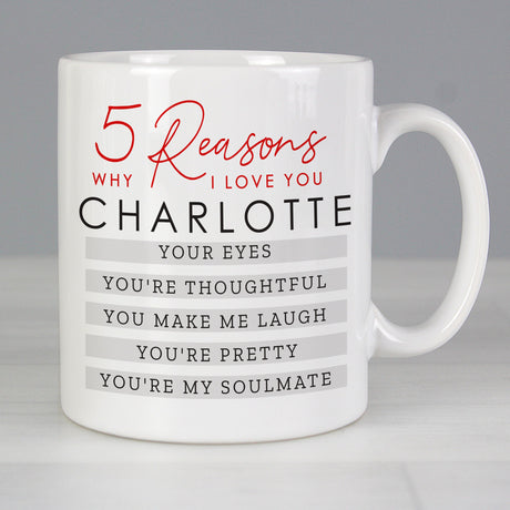 Personalised 5 Reasons Why Mug: 2 - Mugs By Gift Moments