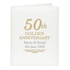 Personalised 50th Golden Anniversary Traditional Photo Album - Shop Photo Albums At Gift Moments - 3