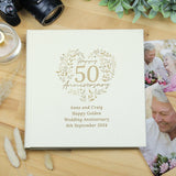 Personalised 50th Golden Wedding Anniversary photograph album 6x4 4x6 pictures: 4 - Photo Albums By Gift Moments