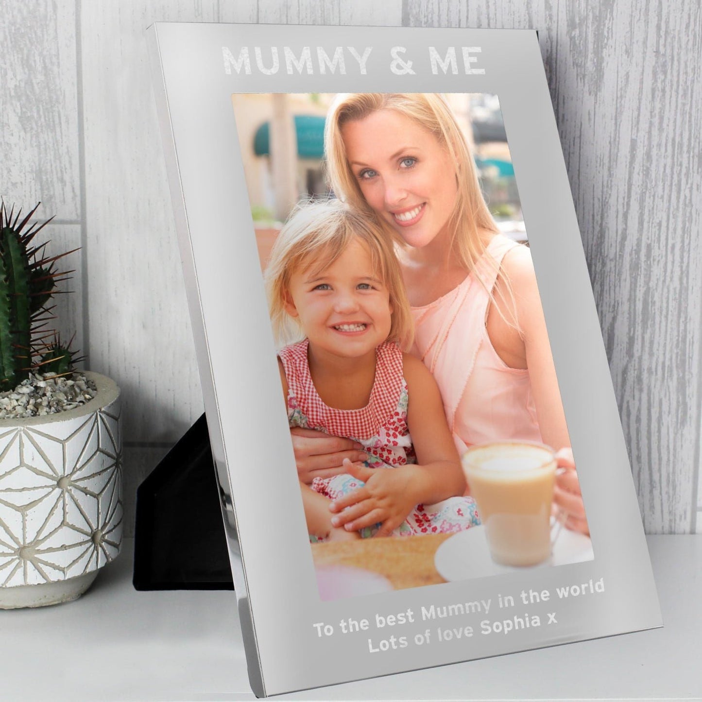 Personalised & Me 5x7 Silver Photo Frame: 4 - Photo Frames By Gift Moments