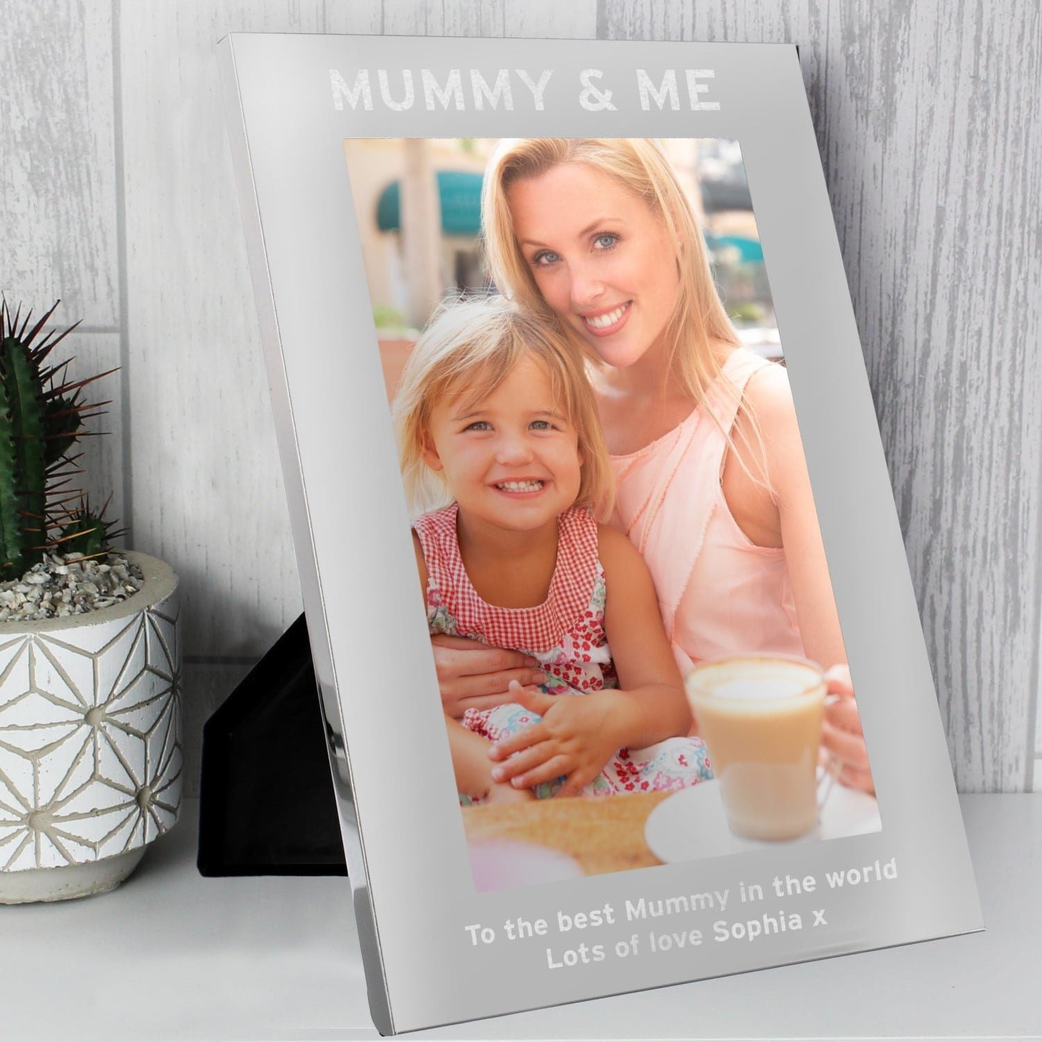 Personalised & Me 5x7 Silver Photo Frame: 4 - Photo Frames By Gift Moments