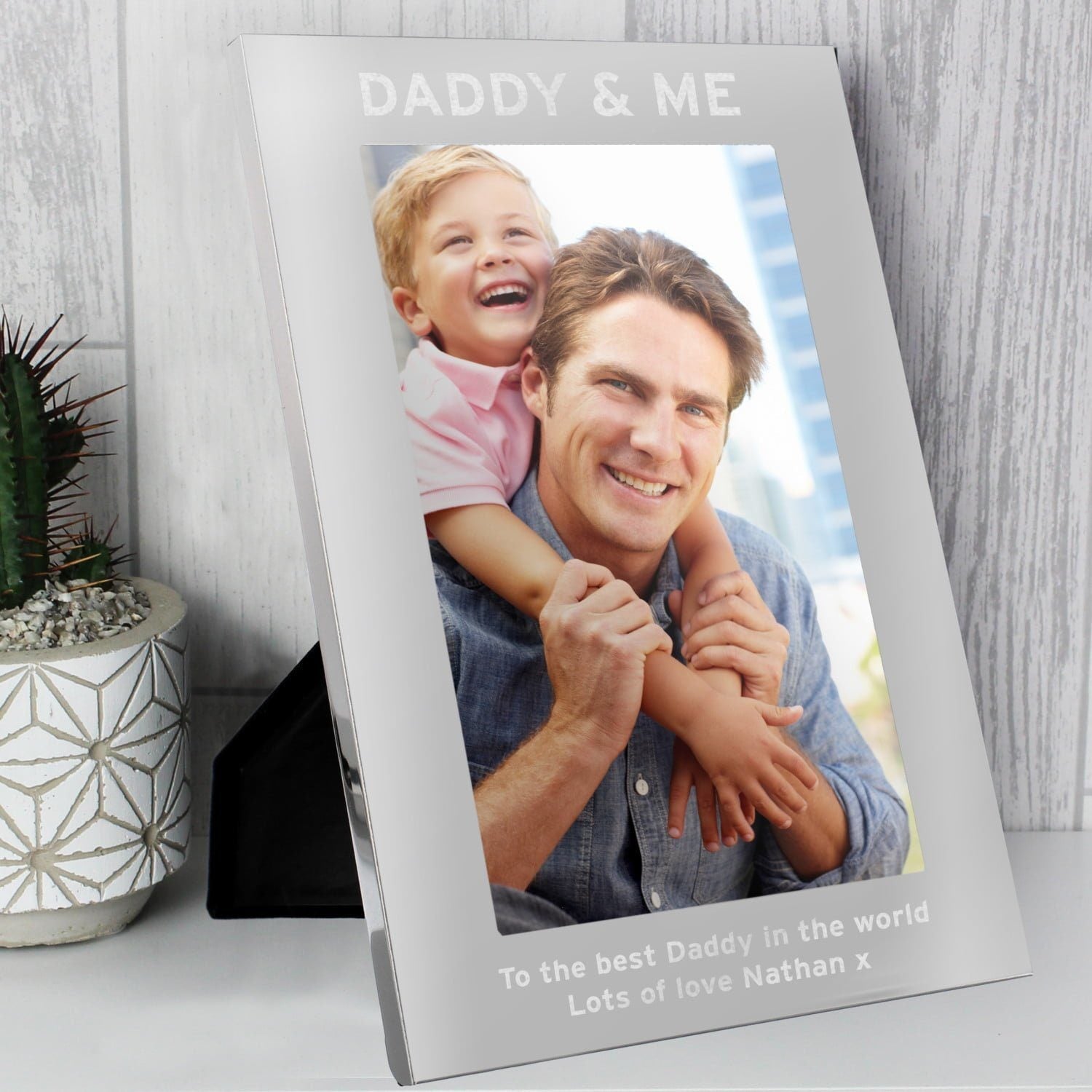 Personalised & Me 5x7 Silver Photo Frame: 1 - Photo Frames By Gift Moments