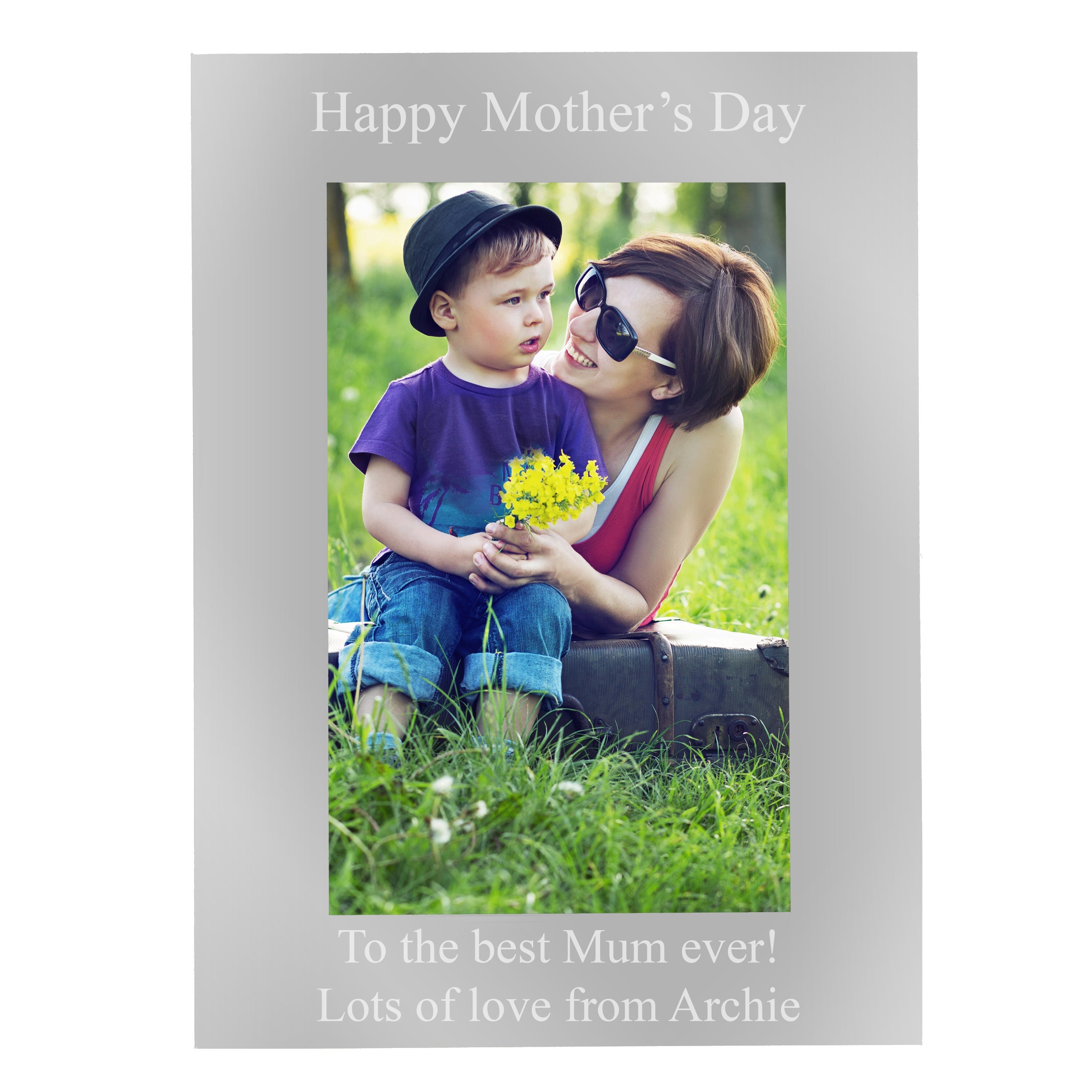 Personalised 6x4 Silver Photo Frame - Shop Photo Frames At Gift Moments - 5
