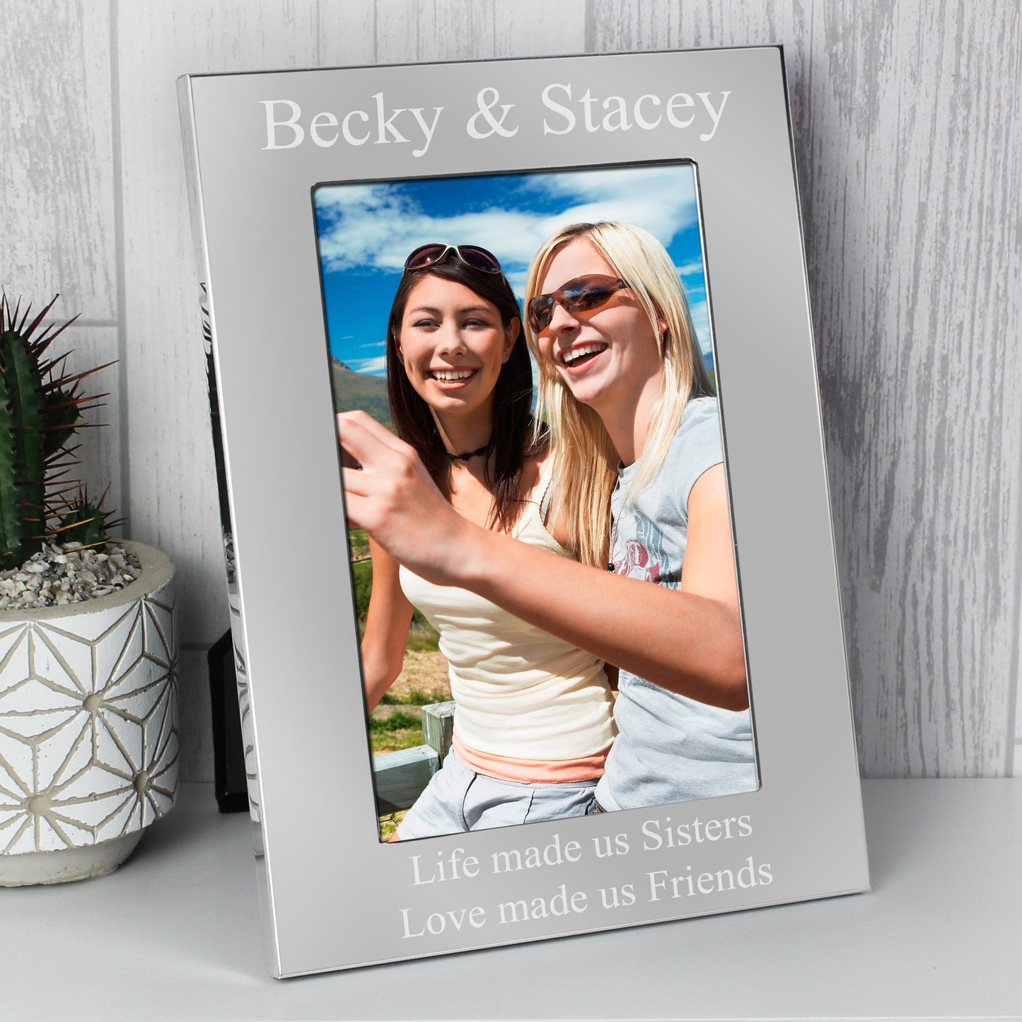 Personalised 6x4 Silver Photo Frame: 1 - Photo Frames By Gift Moments
