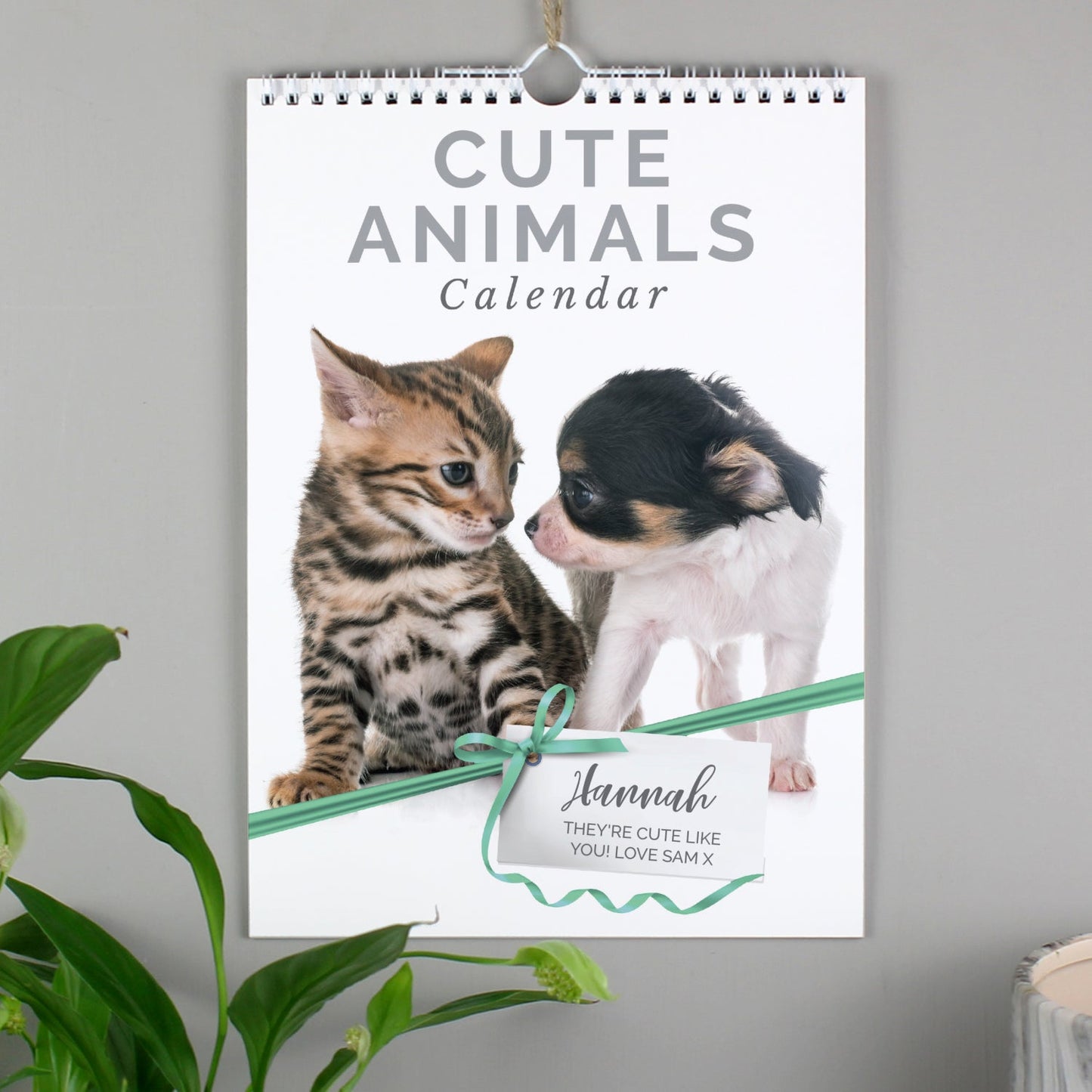 Personalised A4 Cute Animals Calendar: 1 - Calendars & Planners By Gift Moments