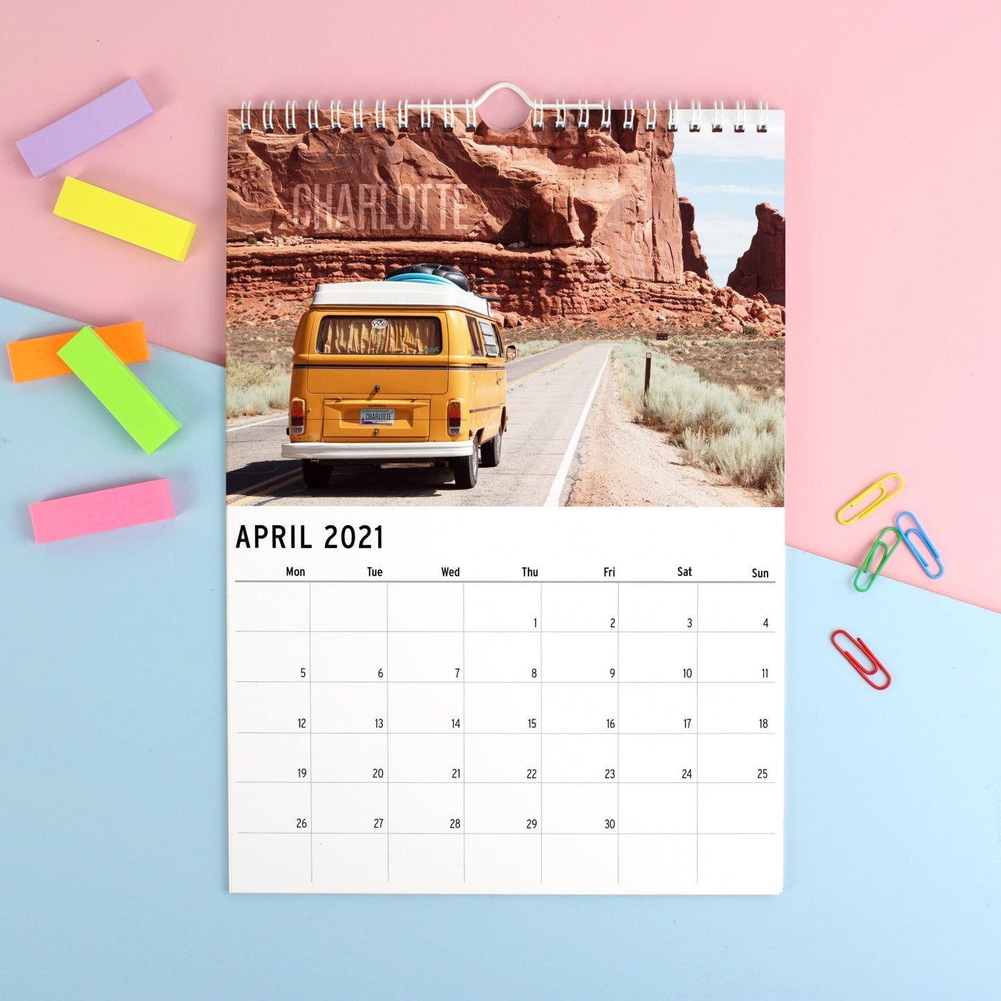 Personalised A4 Great Outdoors Calendar: 3 - Calendars & Planners By Gift Moments