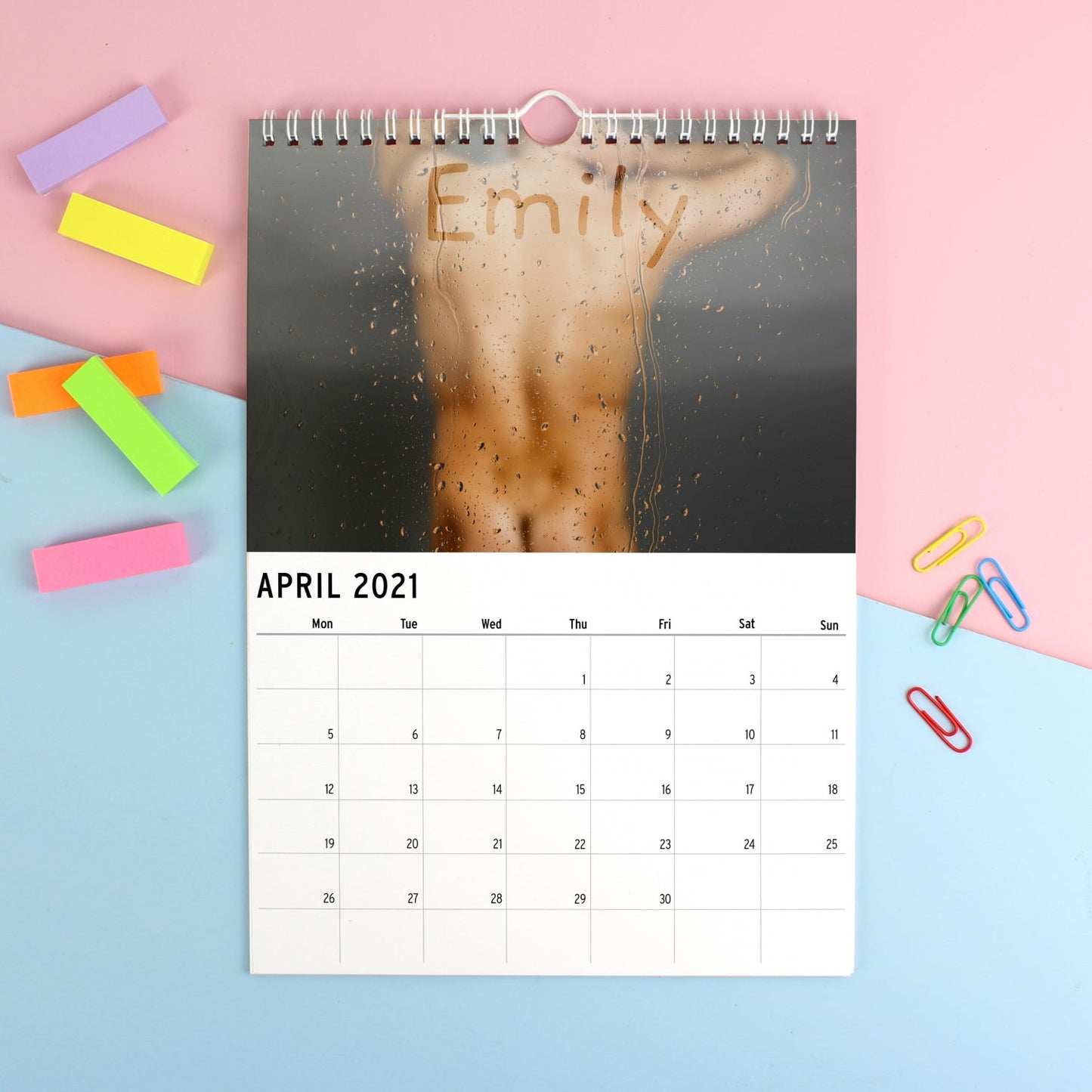 Personalised A4 Hot Hunks Calendar: 3 - Calendars & Planners By Gift Moments