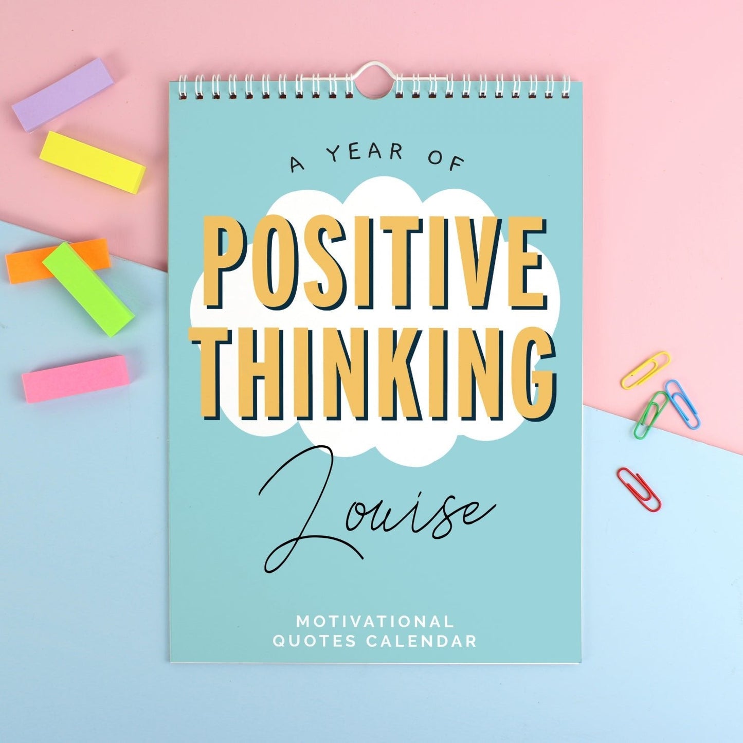 Personalised A4 Motivational Quotes Calendar: 1 - Calendars & Planners By Gift Moments