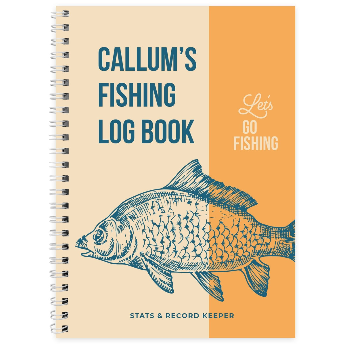 Personalised A5 Fishing Log Book: 3 Notebooks By Gift Moments