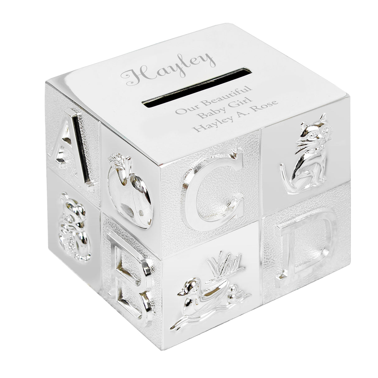 Personalised ABC Money Box: 5 - Money Boxes By Gift Moments