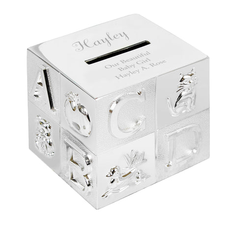 Personalised ABC Money Box: 5 - Money Boxes By Gift Moments