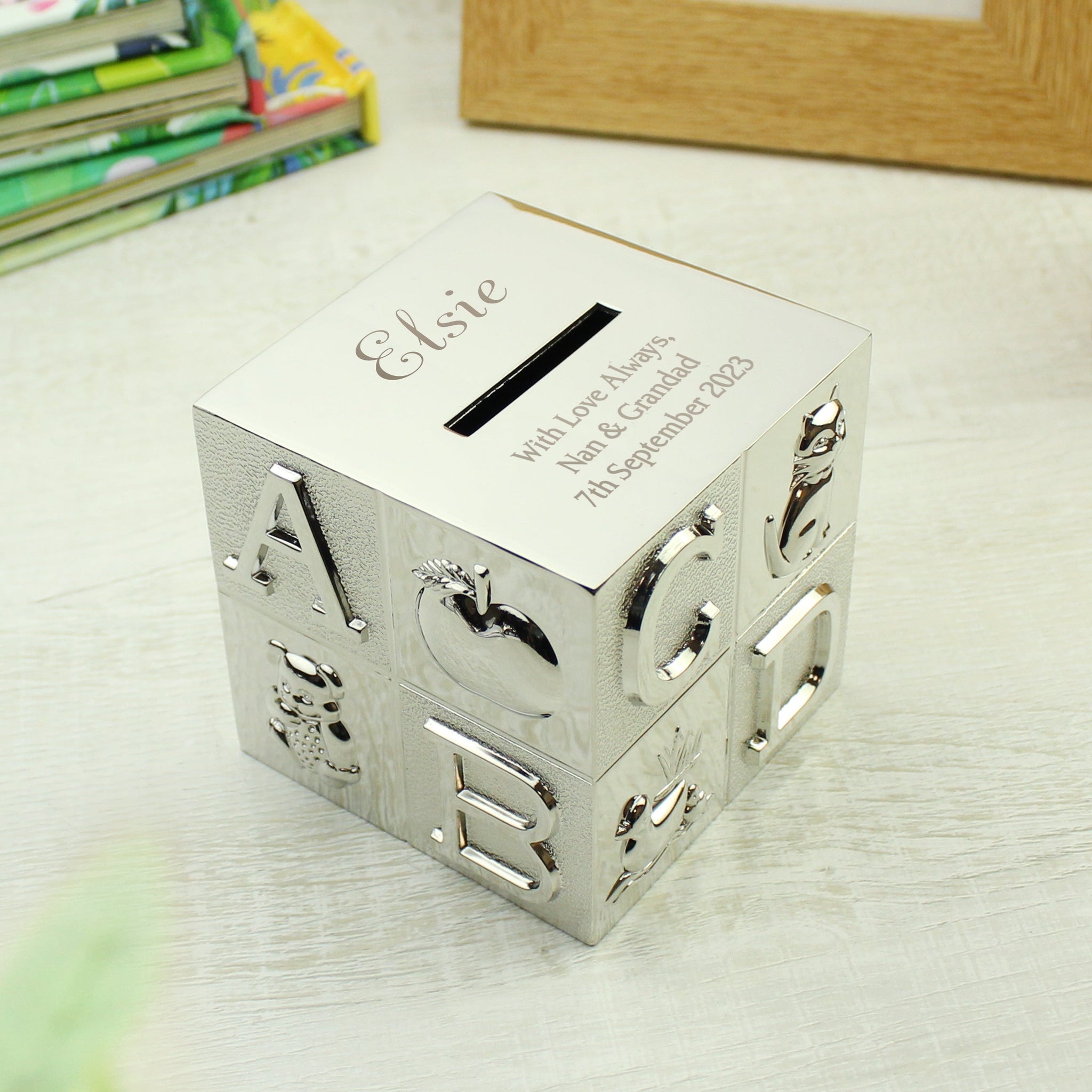 Personalised ABC Money Box: 1 - Money Boxes By Gift Moments