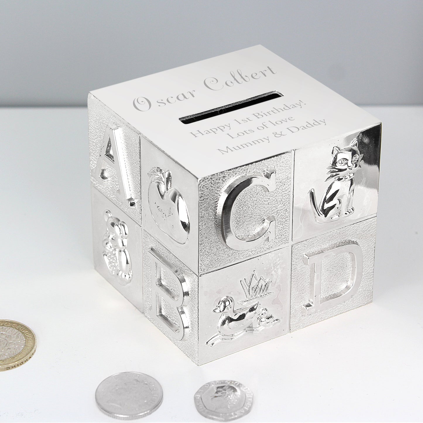 Personalised ABC Money Box: 6 - Money Boxes By Gift Moments