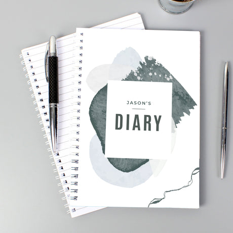 Personalised Abstract A5 Diary: 4 - Diaries By Gift Moments