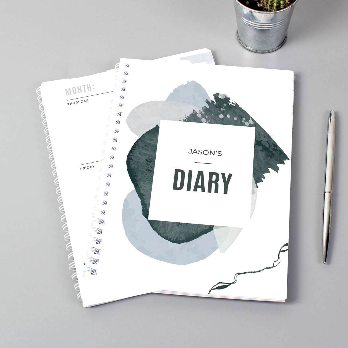 Personalised Abstract A5 Diary: 3 - Diaries By Gift Moments