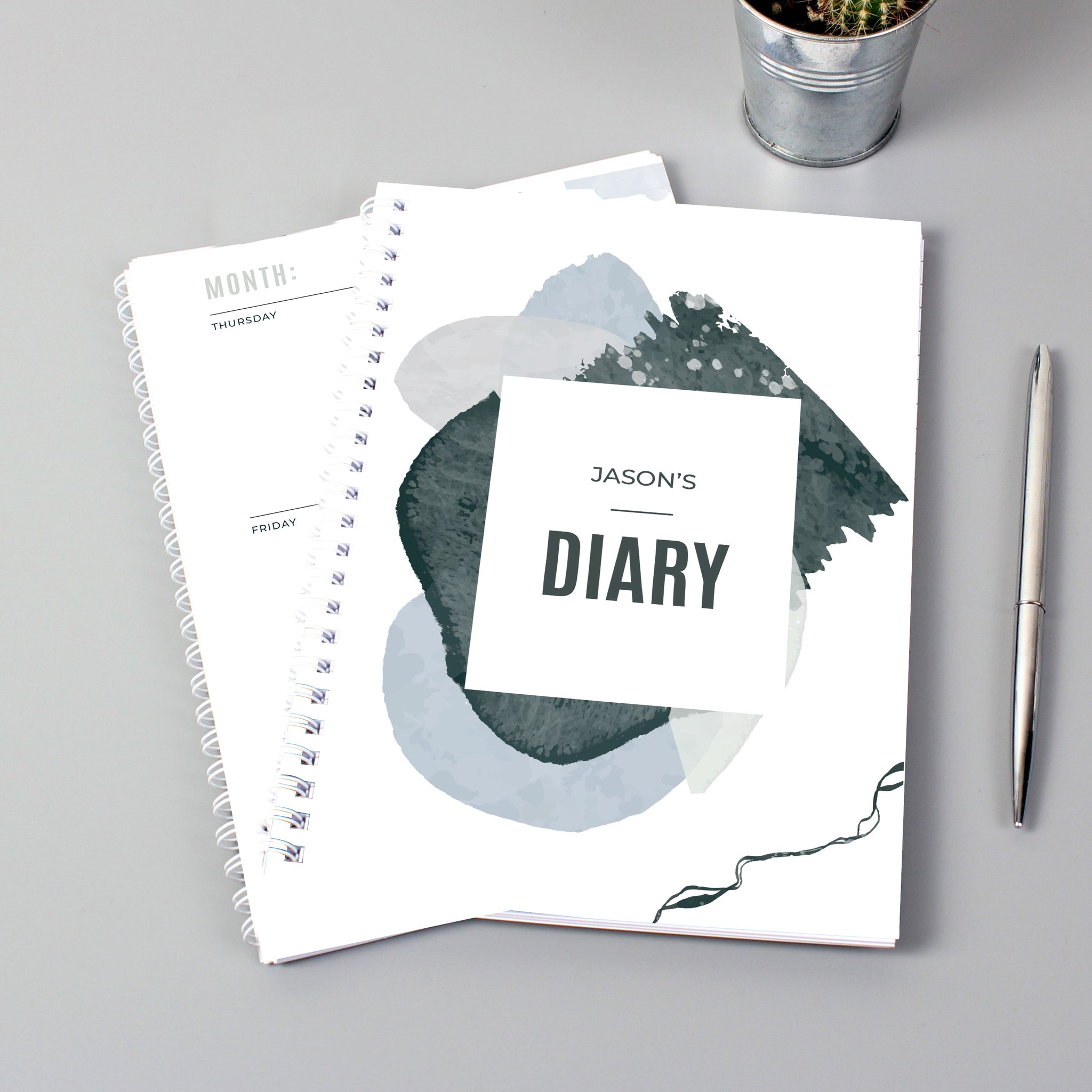 Personalised Abstract A5 Diary: 3 - Diaries By Gift Moments