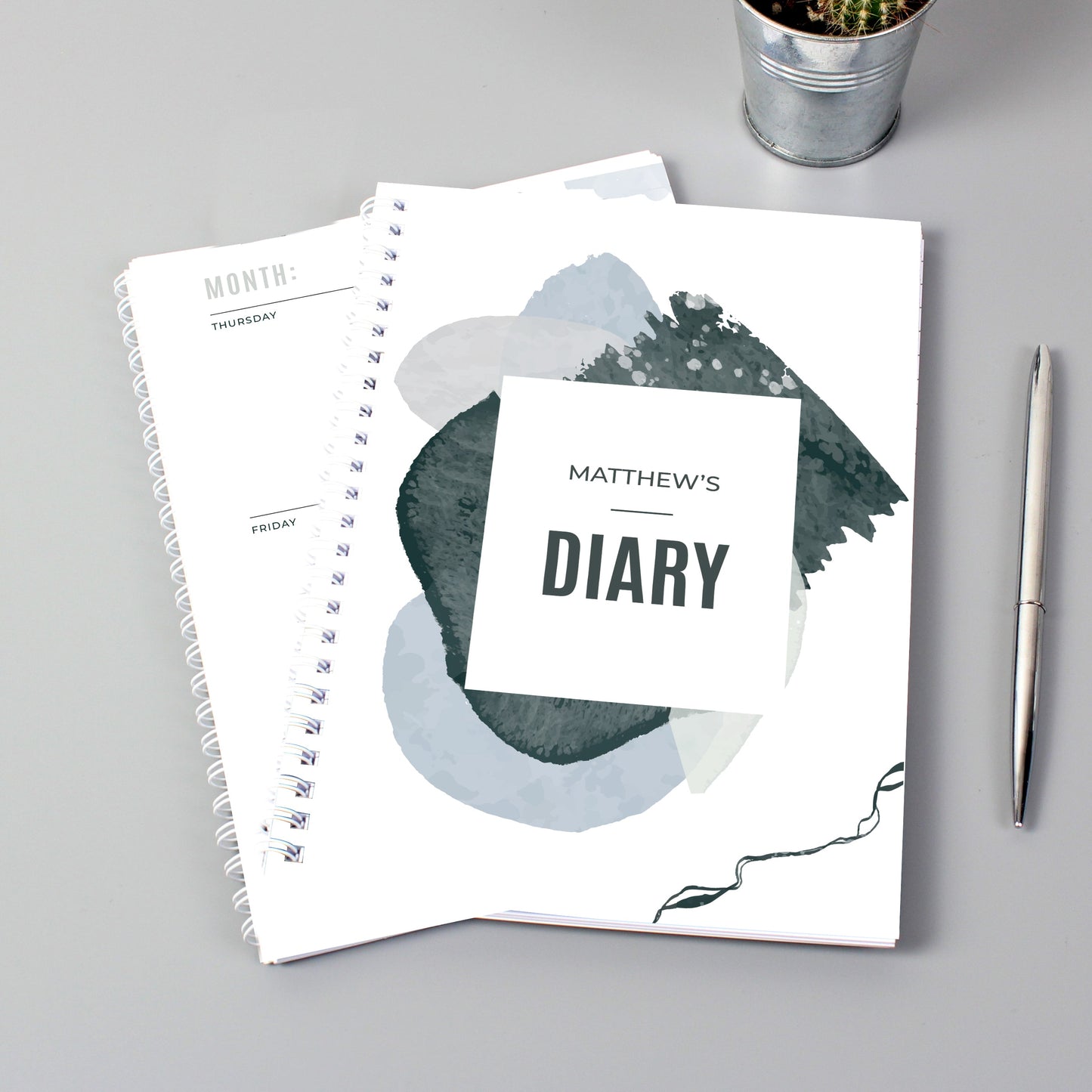 Personalised Abstract A5 Diary: 1 - Diaries By Gift Moments