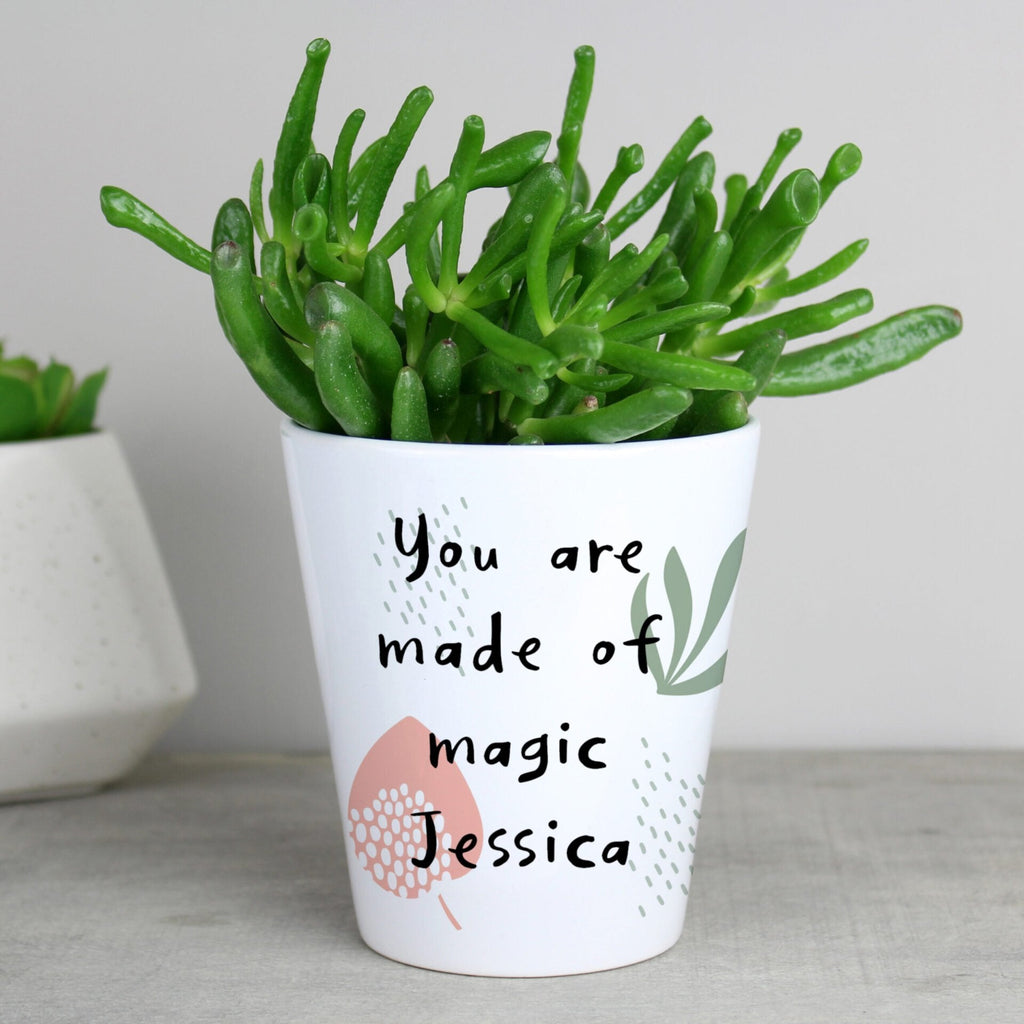 Personalised Abstract Pattern Plant Pot - Shop Pots & Planters At Gift Moments - 1
