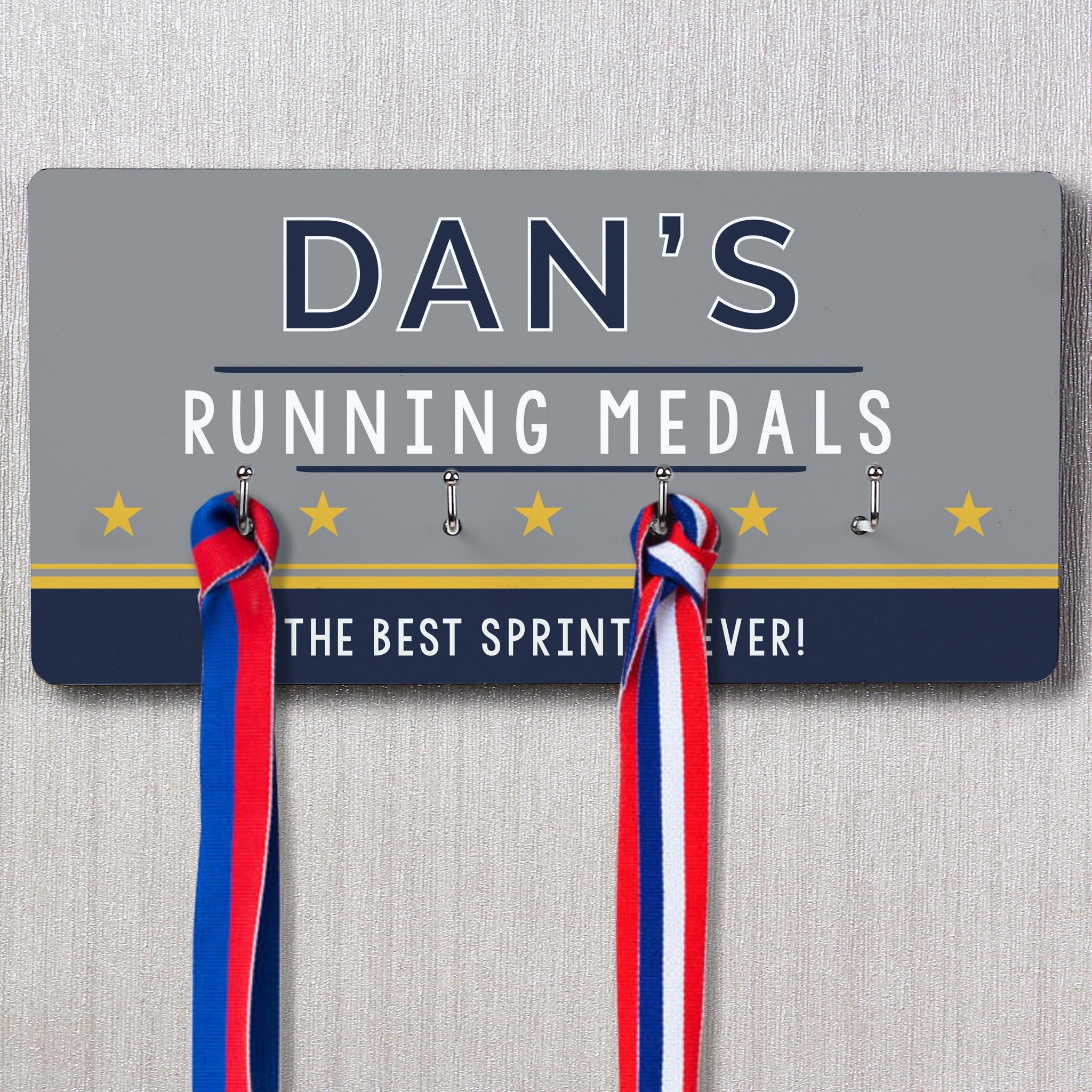 Personalised Achievement Medal Hooks: 6 - Signs & Plaques By Gift Moments