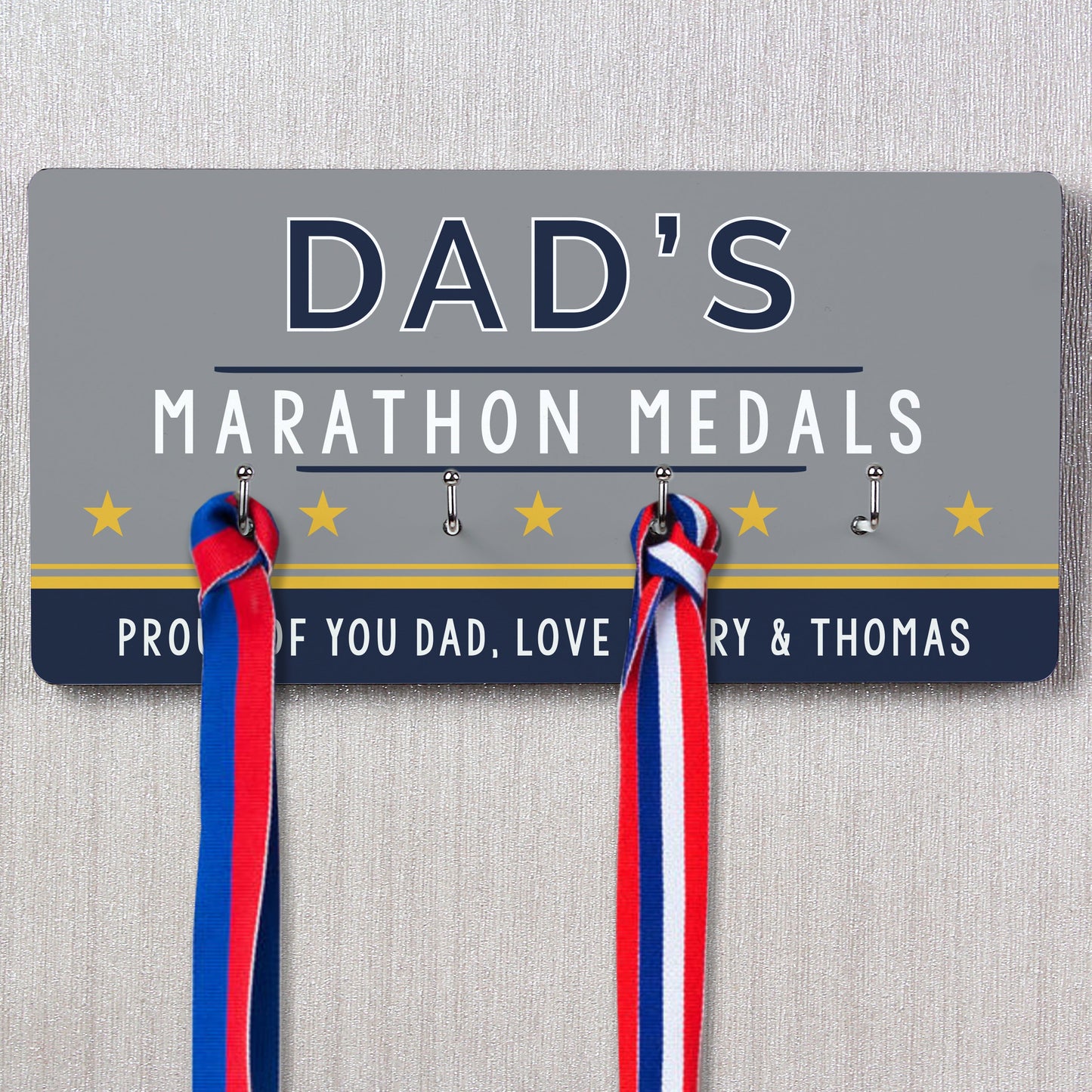 Personalised Achievement Medal Hooks: 1 - Signs & Plaques By Gift Moments